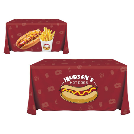 4' Knit Polyester Custom Throw Style Table Cover