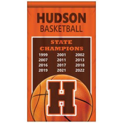 Back view of banner