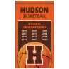 Back view of banner