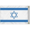 Israel 2' x 3' Polyester Flag w/ Heading & Grommets