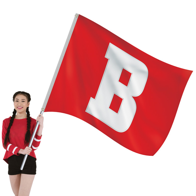 5' x 6' Nylon One Letter School Spirit Flags