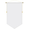 36" x 60" Podium Banner, V Cut/ No Fringe