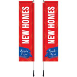 2' X 8' Custom Double Sided Windchaser Flag Kit