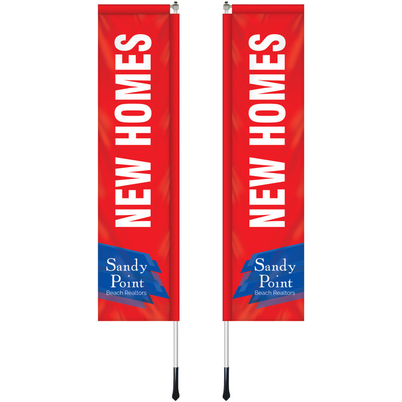 2' X 8' Custom Double Sided Windchaser Flag Kit