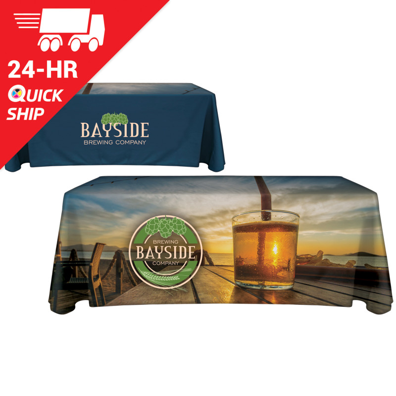 24 - Hour 6' Custom Throw Style Table Cover