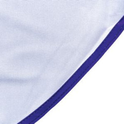 Rear close up of hemming and material