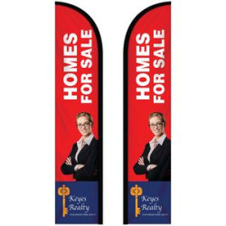 10' Double Sided Custom Portable Half Drop Banners