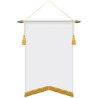 14" x 20" Podium Banner, Angle Cut / with Fringe