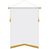 22" x 30" Podium Banner, Angle Cut / with Fringe