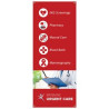 30.5" x 74" X-Banner Replacement Banner (Polyester Banner Only)