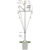 25' Nautical Flagpole w/ Yardarm & Gaff 25' Nautical Flagpole w/ Yardarm & Gaff