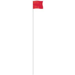 Red 4" x 5" Marker Flag on a 36" Wire