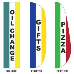3' x 15' Custom Message Feather Flag