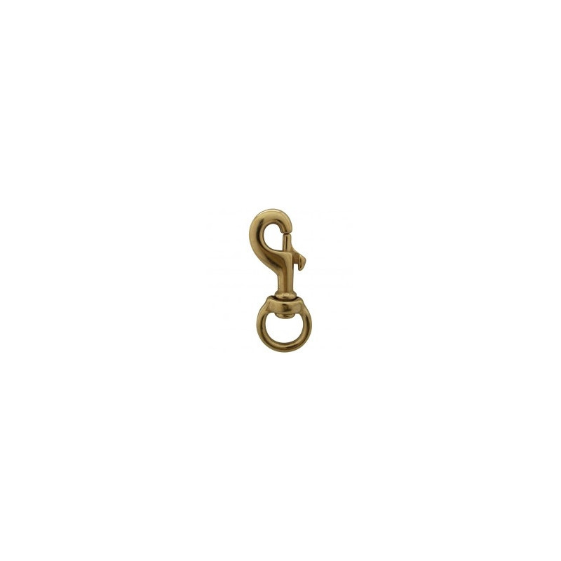 4 3/4" Solid Brass Swivel Snap Hook