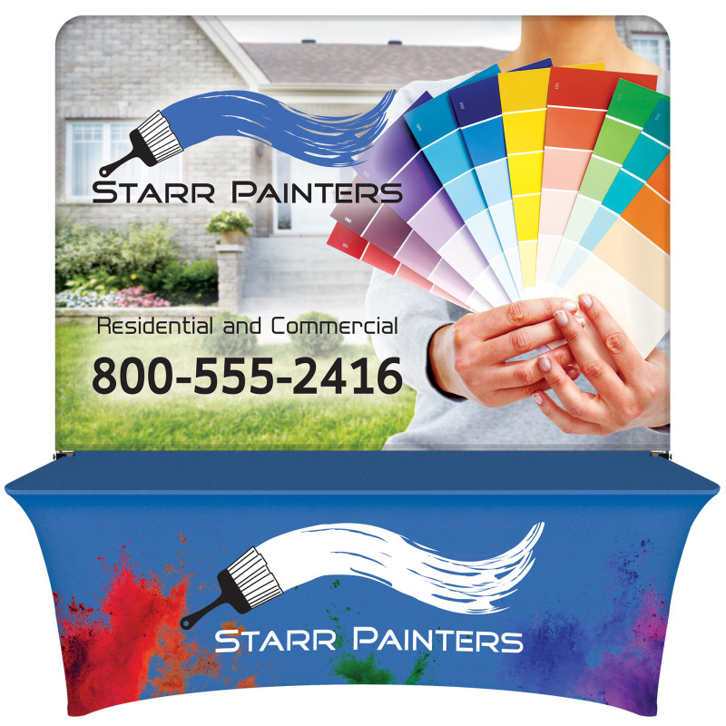 8' Table Cover Full Wall Kit