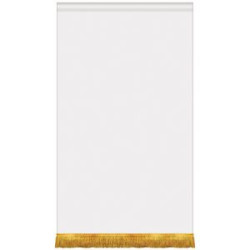 30" x 48" Premium Gonfalon Straight Cut with Fringe