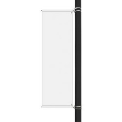 96" x 30" Custom Sunbrella™ Avenue Banner-2 Color Imprint