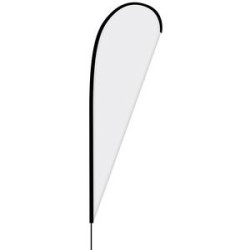 10' Single Reverse Custom Portable Teardrop Banner