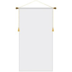 26" x 48" Podium Banner, Straight Cut/ No Fringe