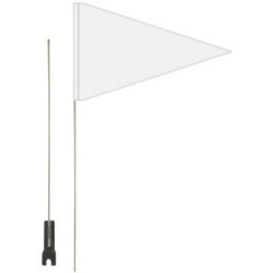 12" x 18" Double Sided PVC Bike Flag with Pole and Bracket