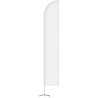 12' Double Sided Half Drop Banner w/Premium Hardware & Cross Base