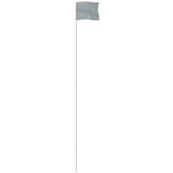 Silver 4" x 5" Marker Flag on a 36" Wire