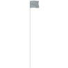 Silver 4" x 5" Marker Flag on a 36" Wire