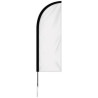 48 - Hour 6' Single Reverse Half Drop Banner with Hardware Set