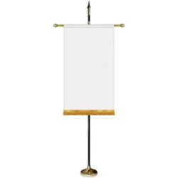 30" x 48" Premium Gonfalon 8' Kit / Straight Cut / Fringe