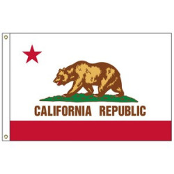 North Carolina 3' x 5' Nylon Flag w/ Heading & Grommets