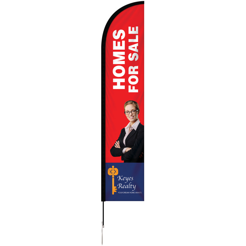 10' Single Reverse Portable Half Drop Banner w/Hardware Set