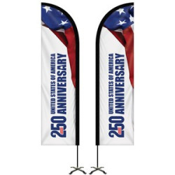 8' Portable Double Sided Half Drop Kit w/ Cross Base