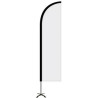 8' Portable Double Sided Half Drop Kit w/ Cross Base