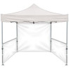 10' Heavy Duty Tent With One Full Wall and Two Half Walls