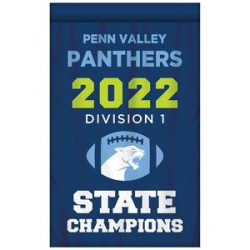 Front view of banner