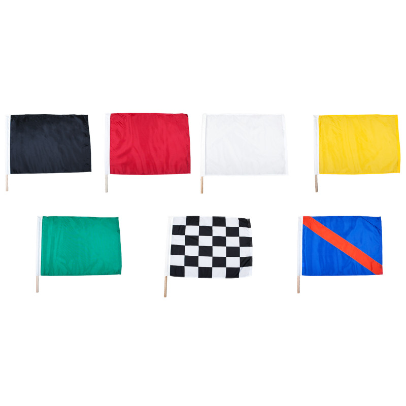 24" x 30" Polyester Mounted Auto Racing Flag Set