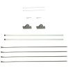 24" Single Economy Fiberglass Mounting Sets for Ave. Banners