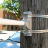 24" Single Economy Fiberglass Mounting Sets for Ave. Banners