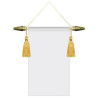 6" x 9" Podium Banner, Straight Cut/ No Fringe