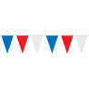 60' Red, White & Blue 8 Mil Polyethylene Pennant Strings