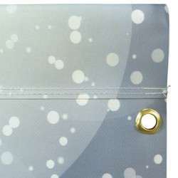 Back view of grommet and material