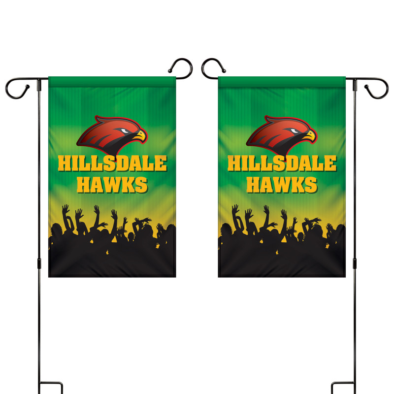 12" x 18" Custom Double Sided Garden Banner
