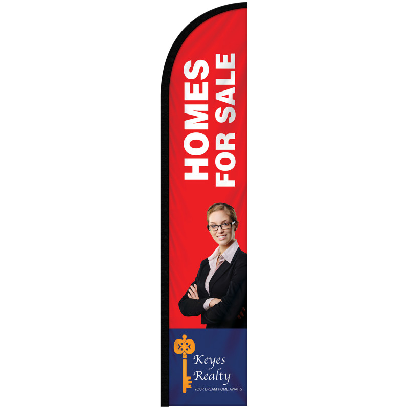 10' Single Reverse Custom Portable Half Drop Banners