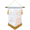 Rear view of banner