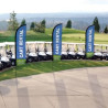 In Use at a golf course for cart rental signage