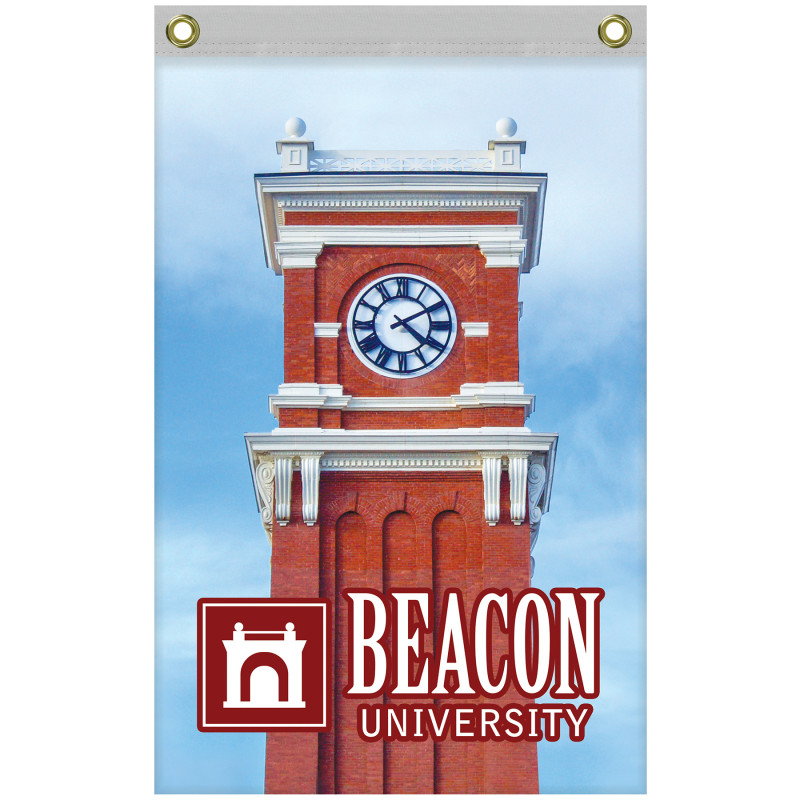 2' x 3' Promotional Polyester Single Reverse Vertical Flag