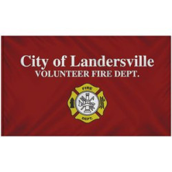 6' x 10' Single Sided Embroidered Flag with Pole Sleeve
