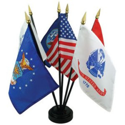 4" x 6" Armed Forces Desk Set