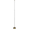 Indoor & Parade Telescopic Silver Pole And Base Kit - 8'