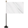 6" x 9" Single Reverse Stick Flag with Black Plastic Weighted Base
